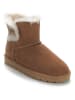 NICEBAY Leder-Winterboots "Labriela" in Hellbraun