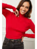 Soft Cashmere Rollkragenpullover in Rot