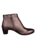 Ecco Leder-Ankle-Boots in Bronze