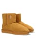 Mexx Leder-Winterboots in Hellbraun