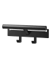Yamazaki Wandhaken "Tower" in Schwarz - (B)26 x (H)10,5 x (T)6,5 cm
