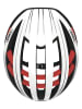 ABUS Kask rowerowy "Aventor" w kolorze biało-czerwonym