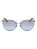 Guess Damskie okulary przeciwsłoneczne w kolorze srebrno-czarno-błękitnym