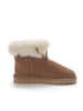 Gooce Leren winterboots "Gertrude" lichtbruin/wit