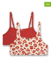 Sanetta 2er-Set: Bustiers in Rot/ Beige