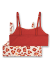 Sanetta 2er-Set: Bustiers in Rot/ Beige
