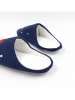 Confly Pantoffels donkerblauw/meerkleurig