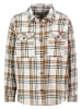 Eight2Nine Hemd in Beige/ Hellbraun/ Anthrazit