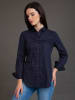 SIR RAYMOND TAILOR Blouse "Puca" donkerblauw