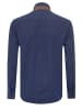 SIR RAYMOND TAILOR Blouse "Bata" donkerblauw/bruin