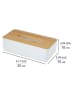 Wenko Kosmetiktuchbox "Rotello" in Weiß - (B)24 x (H)10 x (T)10 cm