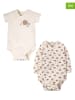 Frugi 2er-Set: Bodys in Creme