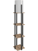 Opviq Standleuchte in Hellbraun/ Schwarz - (H)135 cm