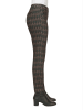 Heine Spodnie w kolorze brązowym ze wzorem