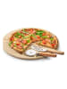 Zeller 2-delige snijset voor pizza lichtbruin