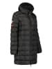 Geographical Norway Doorgestikte mantel "Babette" zwart
