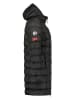 Geographical Norway Doorgestikte mantel "Babette" zwart