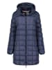 Geographical Norway Doorgestikte mantel "Babette" donkerblauw