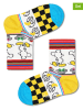 Happy Socks 2-delige set: sokken wit/geel/meerkleurig