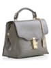 Anna Morellini Leder-Henkeltasche in Dunkelgrau - (B)25 x (H)20 x (T)5 cm