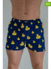 Happy Shorts 2-delige set: boxershorts donkerblauw/geel