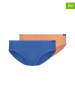 Skiny 2er-Set: Slips in Orange/ Blau