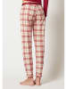 Skiny Pyjamabroek rood/beige