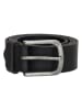 HIDE & STITCHES Leren riem zwart