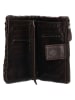 HIDE & STITCHES Leder-Geldbörse in Dunkelbraun - (B)16 x (H)10 x (T)3,5 cm