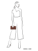 HIDE & STITCHES Leder-Geldbörse in Cognac - (B)16 x (H)10 x (T)3,5 cm