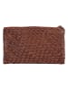 HIDE & STITCHES Leder-Geldbörse in Cognac - (B)16 x (H)10 x (T)3,5 cm