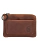HIDE & STITCHES Leder-Schlüsseletui in Cognac - (B)11 x (H)8 x (T)0,5 cm