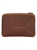 HIDE & STITCHES Leder-Schlüsseletui in Cognac - (B)11 x (H)8 x (T)0,5 cm
