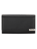 Beagles Leder-Geldbörse in Schwarz - (B)17 x (H)9,5 x (T)4 cm