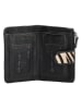 CHARM LONDON 2-delige set: leren portemonnee en riem zwart/beige