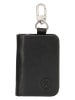 HIDE & STITCHES Leder-Schlüsseletui in Schwarz - (B)7,5 x (H)10 x (T)2 cm