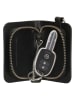 HIDE & STITCHES Leder-Schlüsseletui in Schwarz - (B)7,5 x (H)10 x (T)2 cm