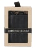 HIDE & STITCHES Leder-Schlüsseletui in Schwarz - (B)7,5 x (H)10 x (T)2 cm