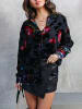 Milan Kiss Hemd in Schwarz/ Pink/ Bunt