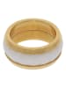 CIMARA Ring goudkleurig/wit