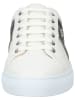 JOOP! Leder-Sneakers in Weiß/ Dunkelblau