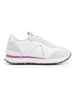 mysa Leren sneakers "Bletilla" wit/lichtgrijs