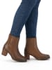 mysa Leder-Stiefeletten "Pentas" in Hellbraun