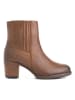 mysa Leder-Stiefeletten "Pentas" in Hellbraun