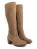 mysa Leder-Stiefel "Petunia" in Beige