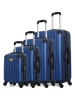 Les P´tites Bombes 4-delige hardcase-trolleyset donkerblauw