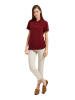 Polo Club Poloshirt "Paola" in Bordeaux