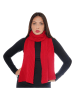 Cashmere95 Sjaal met aandeel kasjmier en wol rood - (L)180 x (B)24 cm