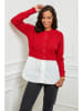 Soft Cashmere Sweter w kolorze czerwono-białym
