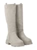 Noosy Leder-Stiefel in Grau